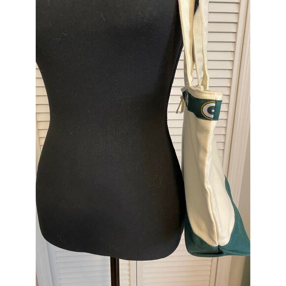 Green‎ Bay Packers Canvas Medium Tote 12x10 - Picture 6 of 7